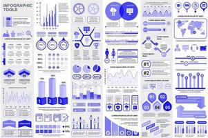 bunt infographic element data visualisering vektor formgivningsmall. mega set. kan användas för steg, affärsprocesser, arbetsflöde, diagram, flödesschemakoncept, tidslinje, ikoner, infografik.