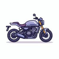enkel lila motorcykel ikon design mall vektor