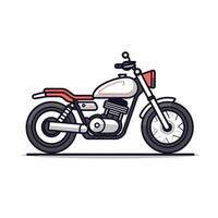 modern Motorrad Symbol Design eben Design vektor