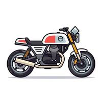 einfach Motorrad Symbol Design Vorlage vektor