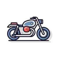 modern Motorrad Symbol Design eben vektor