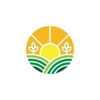 Bauernhof Landwirtschaft Logo Symbol Design Illustration vektor