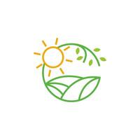 Bauernhof Landwirtschaft Logo Symbol Design Illustration vektor