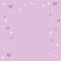 valentines dag bakgrund med lila hjärtan design vektor