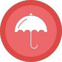 Regenschirm Glyphe multi Kreis Symbol vektor