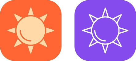 Sonne-Icon-Design vektor