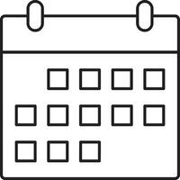 Kalender Symbol Symbol Bild zum Zeitplan oder geplanter Termin vektor