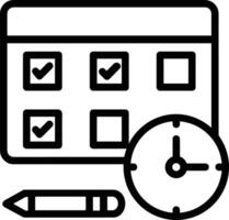 kalender ikon symbol bild för schema eller utnämning vektor