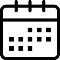 kalender ikon symbol bild för schema eller utnämning vektor