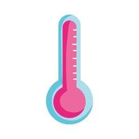 Thermometer Temperatur Diagnose Krankheit isolierte Symbol vektor
