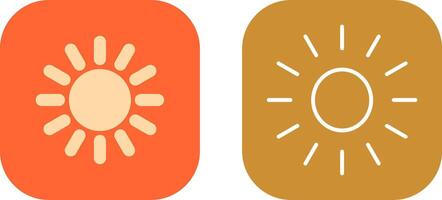 Sonne-Icon-Design vektor