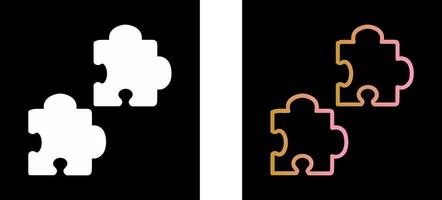 Puzzle-Icon-Design vektor