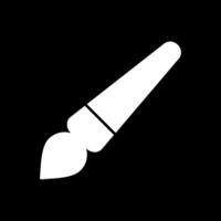Invertiertes Symbol für Pinselglyphe vektor