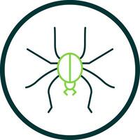 Spinne Linie Kreis Symbol vektor