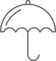 Regenschirm Stutfohlen Symbol vektor