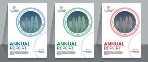 årsredovisning företagsbroschyr omslag mall layout design. vektor