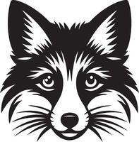 Illustration Design von Hund Gesicht mögen ein Fuchs vektor