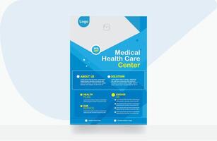 medizinisch Flyer Gesundheitswesen Design Vorlage vektor