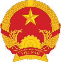 nationell emblem av vietnam vektor