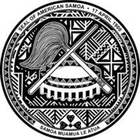 täta av amerikan samoa vektor