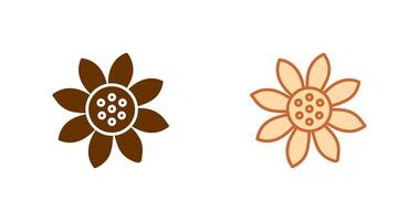 Sonnenblumen-Icon-Design vektor