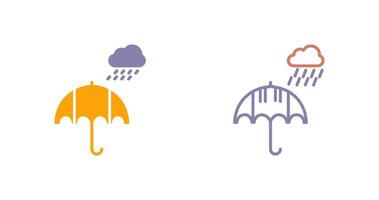 Regenschirm-Icon-Design vektor