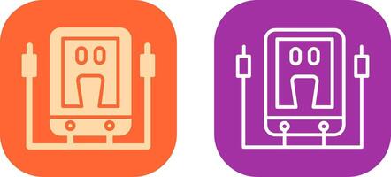 Voltmeter-Icon-Design vektor