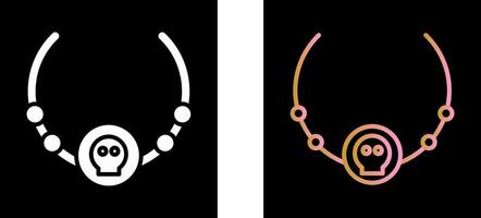 Pirat Halskette Symbol Design vektor