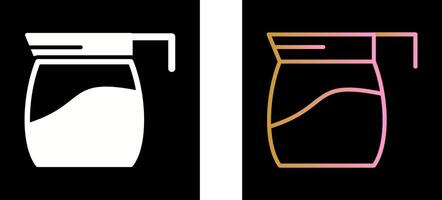 Kaffeekanne Icon Design vektor