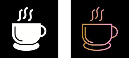 varm kaffe ikon design vektor