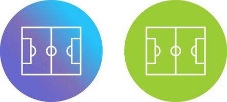 Fußballplatz-Icon-Design vektor