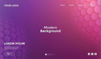 webbplats mall rosa med form geometrisk bakgrund vektor
