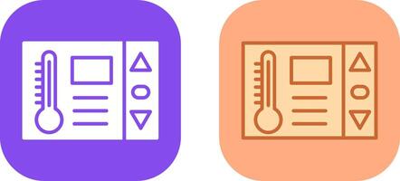 Thermostat-Icon-Design vektor