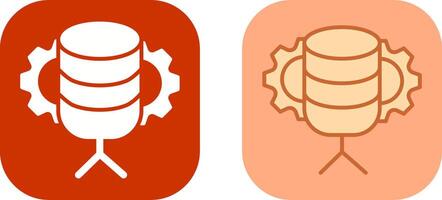 Design von Symbolen für die Datenbankverwaltung vektor