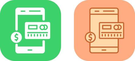 Mobile-Banking-Icon-Design vektor