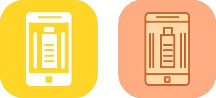 mobil batteri ikon design vektor