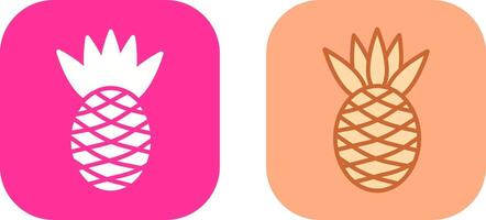 Ananas-Icon-Design vektor