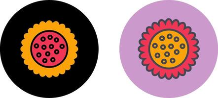 Sonnenblumen-Icon-Design vektor