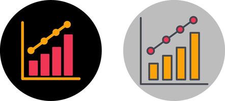 Diagramm-Icon-Design vektor