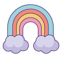 schönes Regenbogendesign vektor