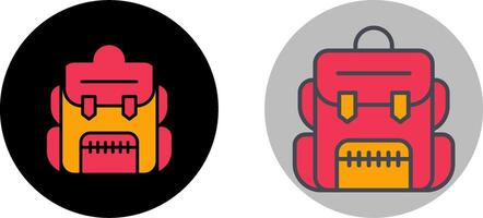 Rucksack-Icon-Design vektor