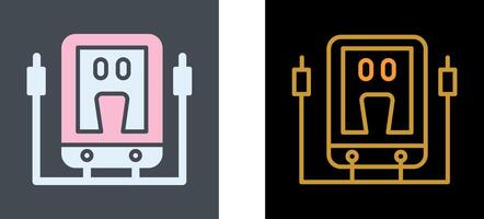 Voltmeter-Icon-Design vektor