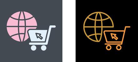 e Handel online Geschäft Symbol Design vektor