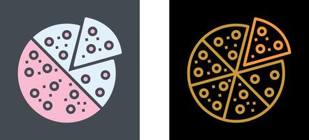 Pizza Scheibe Symbol Design vektor