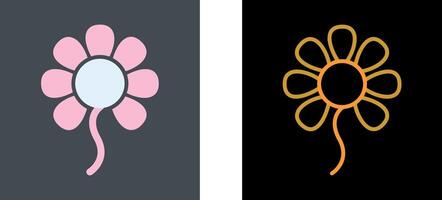 klein Blumen Symbol Design vektor