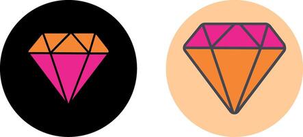 Diamant-Icon-Design vektor