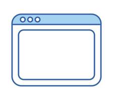 Webfenster-Design vektor