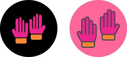 Handschuhe-Icon-Design vektor