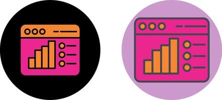 Netz Analyse Symbol Design vektor