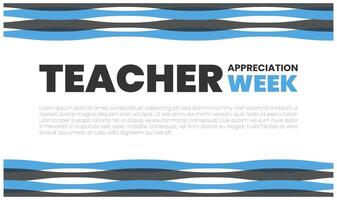 lärare uppskattning vecka tacksamhet i utbildning känna igen lärare detta vektor